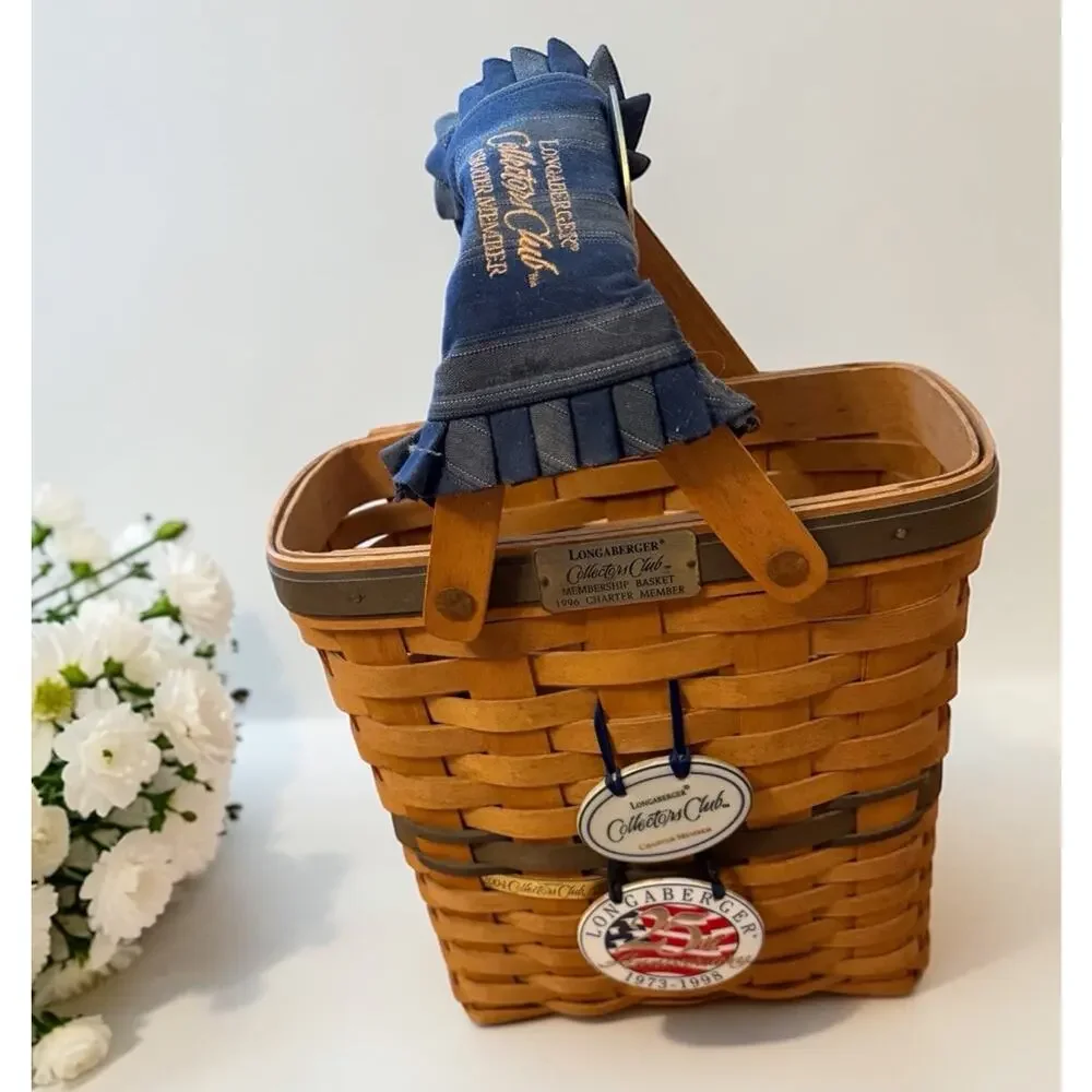 Longaberger Collectors Club Membership Basket 1996 Charter Member Signed 3391-62